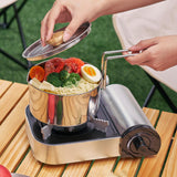 Maxbell Portable Camping Pot Multifunctional Pot Kettle for Hiking Picnic Outdoor