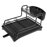 Maxbell Dish Drying Rack Kitchen Accessories Dish Drainer for Countertop Kitchen Black