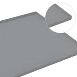 Maxbell Silicone Sink Mat Rolling Flexible Easy to Clean for Cabinet Bathroom Gray