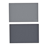 Maxbell Silicone Sink Mat Rolling Flexible Easy to Clean for Cabinet Bathroom Gray