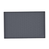 Maxbell Silicone Sink Mat Rolling Flexible Easy to Clean for Cabinet Bathroom Dark Gray