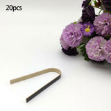 Maxbell 20 Packs Bamboo Toaster Tongs Heat Resistant Pet Feeding Tongs for Bread 15cm