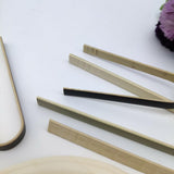 Maxbell 20 Packs Bamboo Toaster Tongs Heat Resistant Pet Feeding Tongs for Bread 15cm