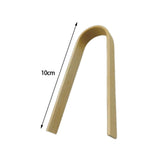 Maxbell 20 Packs Bamboo Toaster Tongs Heat Resistant Pet Feeding Tongs for Bread 10cm