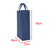 Maxbell Collapsible Laundry Basket Large Storage Bin Organizer for Dorm Bedroom Dark blue