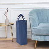 Maxbell Collapsible Laundry Basket Large Storage Bin Organizer for Dorm Bedroom Dark blue
