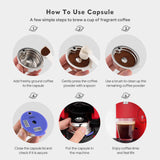 Maxbell coffee Filter Cup Replaces Rustproof Refillable for Bar Cafe Office 180ml