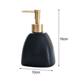 Maxbell Refillable Pump Bottles Multipurpose Liquid Soap Dispenser for Countertops 10cmx16cm Black