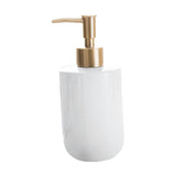 Maxbell Refillable Pump Bottles Multipurpose Liquid Soap Dispenser for Countertops 7.8cmx18cm White