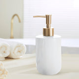 Maxbell Refillable Pump Bottles Multipurpose Liquid Soap Dispenser for Countertops 7.8cmx18cm White