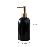 Maxbell Portable Hand Liquid Pump Bottle Empty Soap Dispenser for Makeup Mouthwash Black