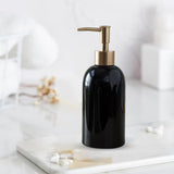 Maxbell Portable Hand Liquid Pump Bottle Empty Soap Dispenser for Makeup Mouthwash Black