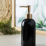 Maxbell Portable Hand Liquid Pump Bottle Empty Soap Dispenser for Makeup Mouthwash Black