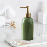 Maxbell Portable Hand Liquid Pump Bottle Empty Soap Dispenser for Makeup Mouthwash Green