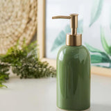 Maxbell Portable Hand Liquid Pump Bottle Empty Soap Dispenser for Makeup Mouthwash Green