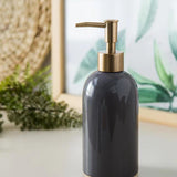 Maxbell Portable Hand Liquid Pump Bottle Empty Soap Dispenser for Makeup Mouthwash Gray