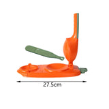 Maxbell Manual Dumpling Maker Utensils Dumpling Wrapper for Baking Kitchen Pancakes Orange