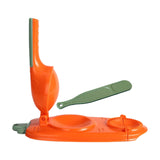 Maxbell Manual Dumpling Maker Utensils Dumpling Wrapper for Baking Kitchen Pancakes Orange