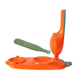 Maxbell Manual Dumpling Maker Utensils Dumpling Wrapper for Baking Kitchen Pancakes Orange