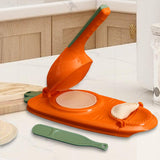 Maxbell Manual Dumpling Maker Utensils Dumpling Wrapper for Baking Kitchen Pancakes Orange