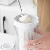 Maxbell Food Strainer Yogurt Strainer Food Yogurt Mesh Sieve for Homemade Household white