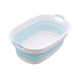 Maxbell Folding Bathing Tub with Drainage Hole Indoor Outdoor Use Multi Purpose Blue