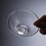 Maxbell Glass Tea Strainer Kung Fu Tea Set Porous Tea Ceremony Accessories