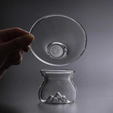 Maxbell Glass Tea Strainer Kung Fu Tea Set Porous Tea Ceremony Accessories