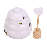 Maxbell Ceramic Honey Jar with Lid Storage Containers for Spices Party Decor