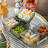 Maxbell Divided Serving Dishes Relish Tray Appetizer Condiment Server for Home Grey