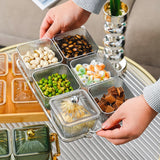 Maxbell Divided Serving Dishes Relish Tray Appetizer Condiment Server for Home Grey