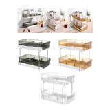Maxbell 2 Tiers Desktop Organizer Modern Freestanding for Bedroom Dorm Vanity Table Dark Green