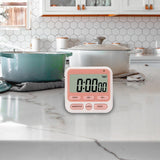 Maxbell Digital Kitchen Timer Cooking Timer Large Display for Cooking Sports Baking Pink