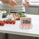 Maxbell Digital Kitchen Timer Cooking Timer Large Display for Cooking Sports Baking Pink