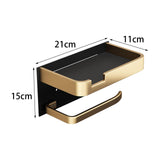 Maxbell Toilet Roll Holder with Storage Box Punch Free for Restroom Living Room