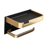 Maxbell Toilet Roll Holder with Storage Box Punch Free for Restroom Living Room