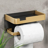 Maxbell Toilet Roll Holder with Storage Box Punch Free for Restroom Living Room