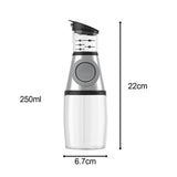 Maxbell Cruet Dispenser Oil Bottle Wide Opening with Measurement for Kitchen Coffee Small