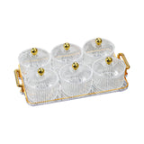 Maxbell Fruit Snacks Serving Platter Serving Bowls Storage Container for Wedding Clear 6 Bowls