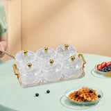 Maxbell Fruit Snacks Serving Platter Serving Bowls Storage Container for Wedding Clear 6 Bowls