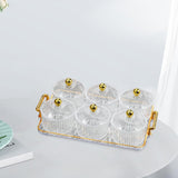 Maxbell Fruit Snacks Serving Platter Serving Bowls Storage Container for Wedding Clear 6 Bowls