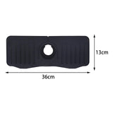 Maxbell Faucet Absorbent Mat Easy to Use Machine Washable Reuseable Soft Durable black