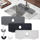 Maxbell Faucet Absorbent Mat Easy to Use Machine Washable Reuseable Soft Durable black