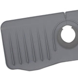 Maxbell Faucet Absorbent Mat Easy to Use Machine Washable Reuseable Soft Durable grey