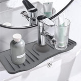 Maxbell Faucet Absorbent Mat Easy to Use Machine Washable Reuseable Soft Durable grey