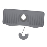 Maxbell Faucet Absorbent Mat Easy to Use Machine Washable Reuseable Soft Durable grey