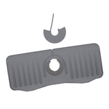 Maxbell Faucet Absorbent Mat Easy to Use Machine Washable Reuseable Soft Durable grey