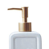 Maxbell 16oz Hand Soap Dispenser Portable Reusable for Tabletop Bathroom Liquid White