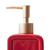 Maxbell 16oz Hand Soap Dispenser Portable Reusable for Tabletop Bathroom Liquid Red