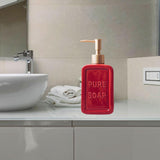 Maxbell 16oz Hand Soap Dispenser Portable Reusable for Tabletop Bathroom Liquid Red